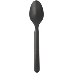 Colheres Sopa C-PLA Reutilizáveis 16cm Preto 50un - Image 1