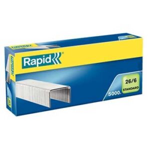 Agrafos 26/6 Rapid (2/ 20 Folhas) Cx5000un