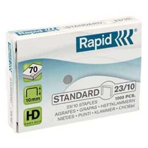 Agrafos 23/10 Rapid (10 / 60 Folhas) Cx1000 - 1un