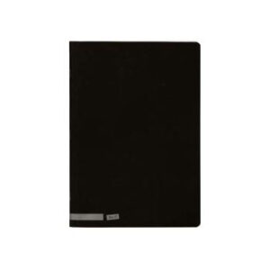 Caderno Agrafado Capa Preta A4 Pautado