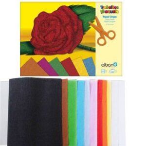 Bloco Papel Crepe 240x310mm Cores Sortidas 20 Folhas