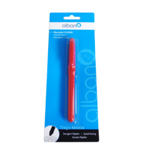Marcador Permanente Medio Vermelho