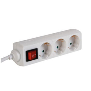 Bloco 4 Tomadas + Interruptor Cabo 1,5mts