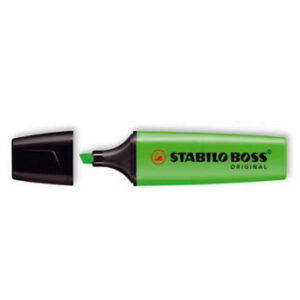 Marcador Fluorescente STABILO Verde Cx10