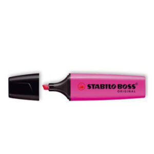 Marcador Fluorescente STABILO Rosa Cx10