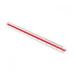 Régua de escala 30cm Triangular