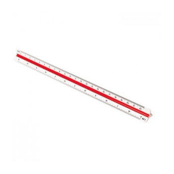 c3b74f9622013cee458e014df2f2cc92 Régua de escala 30cm Triangular