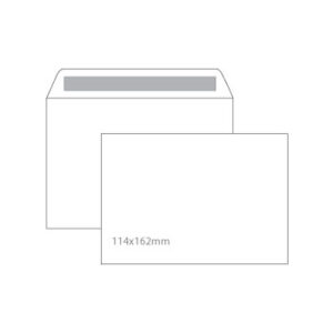 Envelope C6 s/Janela 114x162mm 90gr Branco Cx500