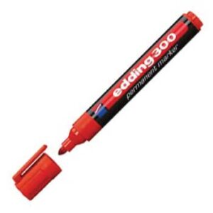 Marcador Medio EDDING 300 vermelho