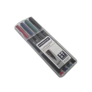 Marcador Perm. Medio Lumocolor 317 pk 4 cores