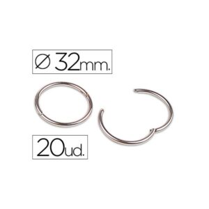 Argolas Dobradica Niqueladas 32mm (Ref:3) -Pack 20un