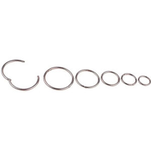 Argolas Dobradica Niqueladas 20mm- (Ref:1) Pack 20un