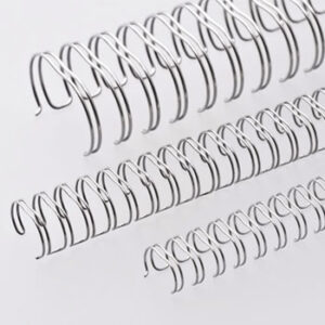 Argolas Espiral Metalica Passo 3:1 10mm Cx100 Prata