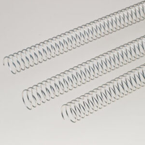Argolas Espiral Metalicas Passo 5:1 22mm Cx 100 Prata