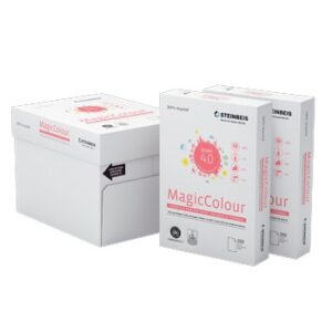 Papel Fotocopia Steinbeis A4 80gr Reciclado Salmao 1x500Folhas