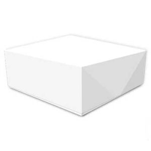 Caixa c/ Tampa Cartolina Branca 38x28x9,5cm Pack25 - Image 1