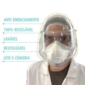 Viseira Facial de Proteçao Individual Autorizada p / ASAE 1un