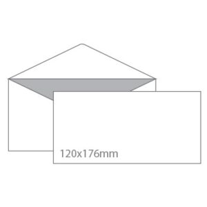 Envelopes C6 120x176mm Branco c / Pala em Bico CX500Un