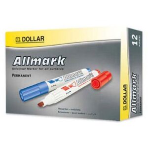 Marcador Grosso 2,0mm Allmark UMS2 Azul Pack 12un