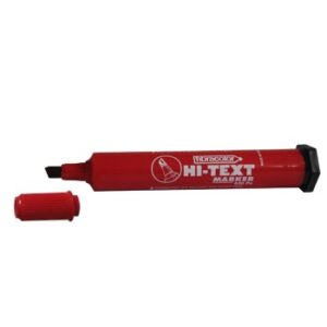 Marcador Grosso 4,5mm Hi-Text Marker Ponta Biselada 830PC Vermelho - 1un
