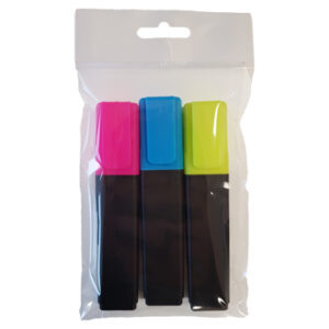 Marcador Fluorescente Grosso Epene Pack 3 Cores