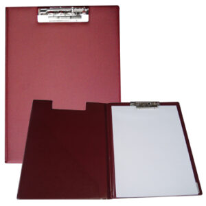 Clip Board Plastico c / Capa e Bolsa Interior Roma 255