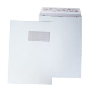 Envelopes C4 Saco 229x324mm c / Janela Branco 90gr Autodex Cx250