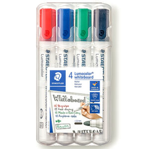 Marcador Quadros Brancos Lumocolor 351  Box 4 unid