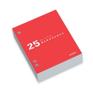 Bloco Memorando 2025  com Furos para Base de Secretaria