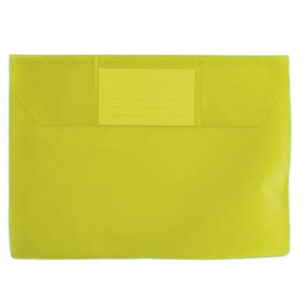 Envelope A5 Pvc Translucido com Visor - Amarelo Pk10