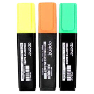 Marcador Fluorescente 3 Cores Grosso EP10-0122 Epene 3un