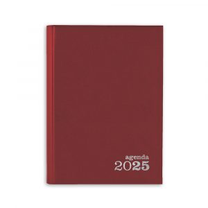 Agenda Diária 2025 Basic A5 Vermelha Ambar